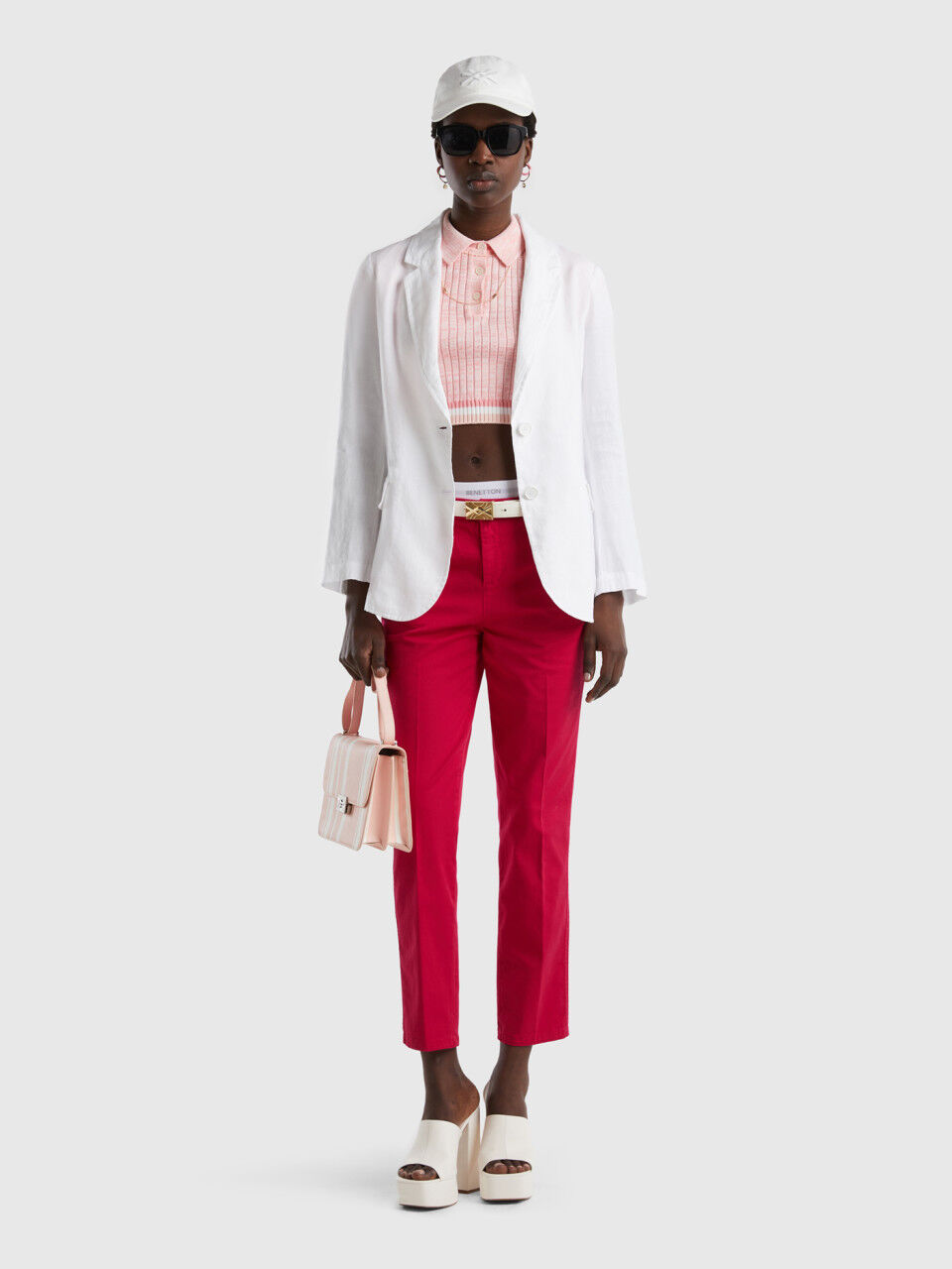 Blazer in pure linen
