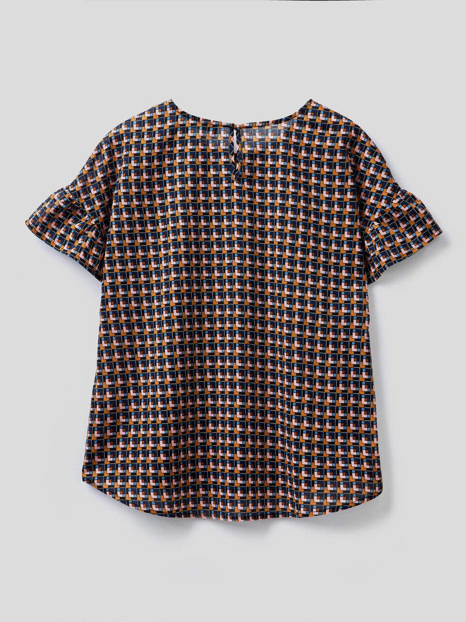 Blouse with frill sleeve image number 2