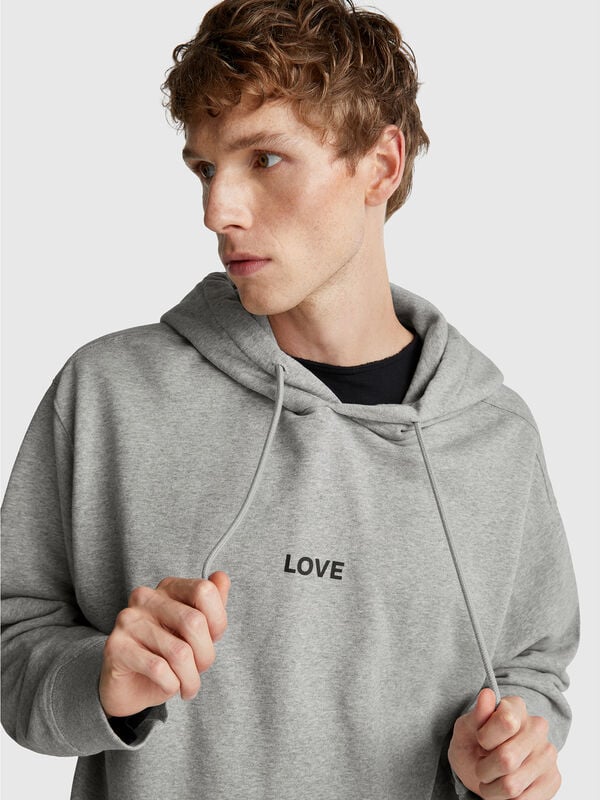 Printed hoodie Men