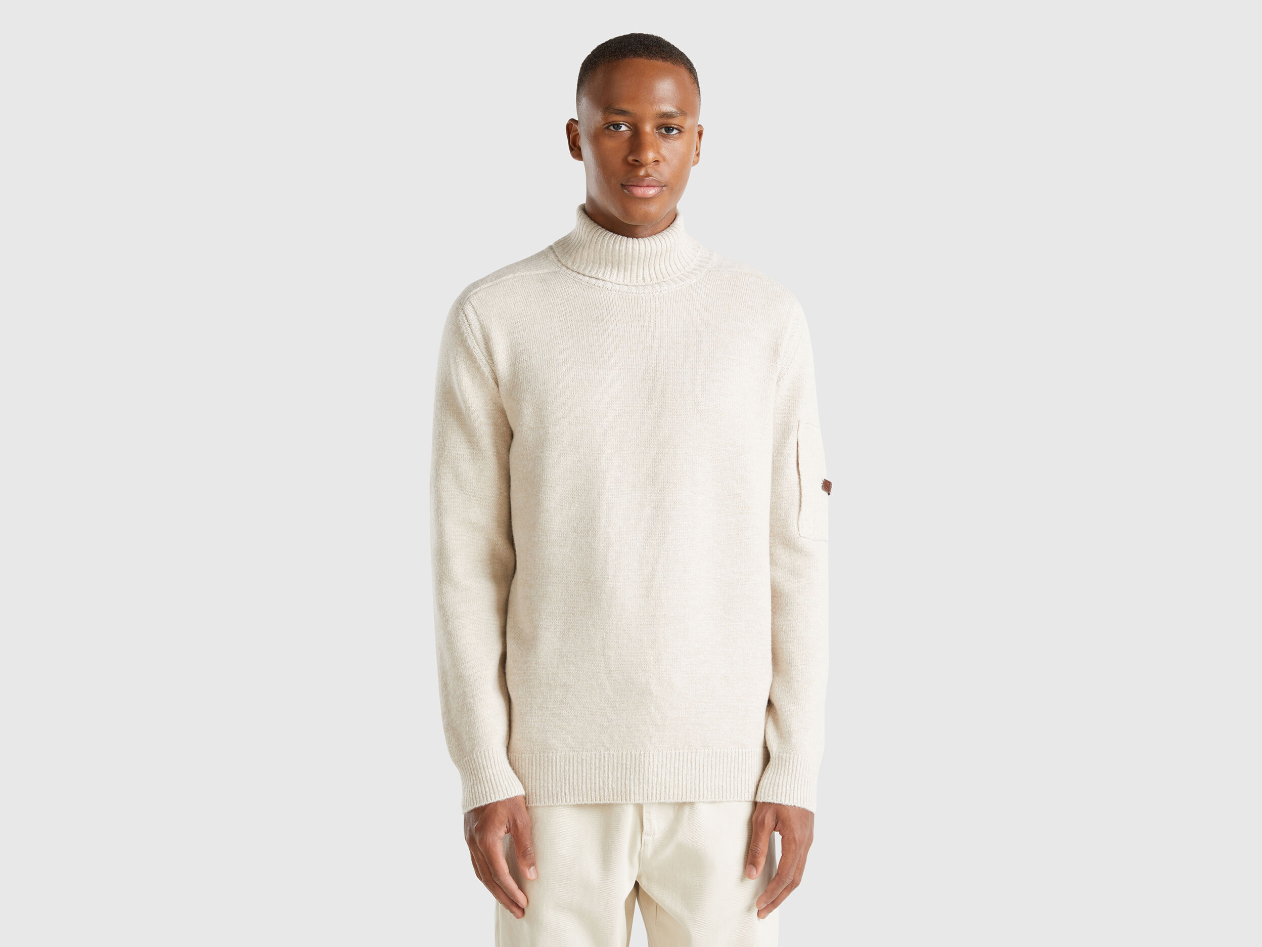 Men s High Neck Sweaters New Collection 2024 Benetton