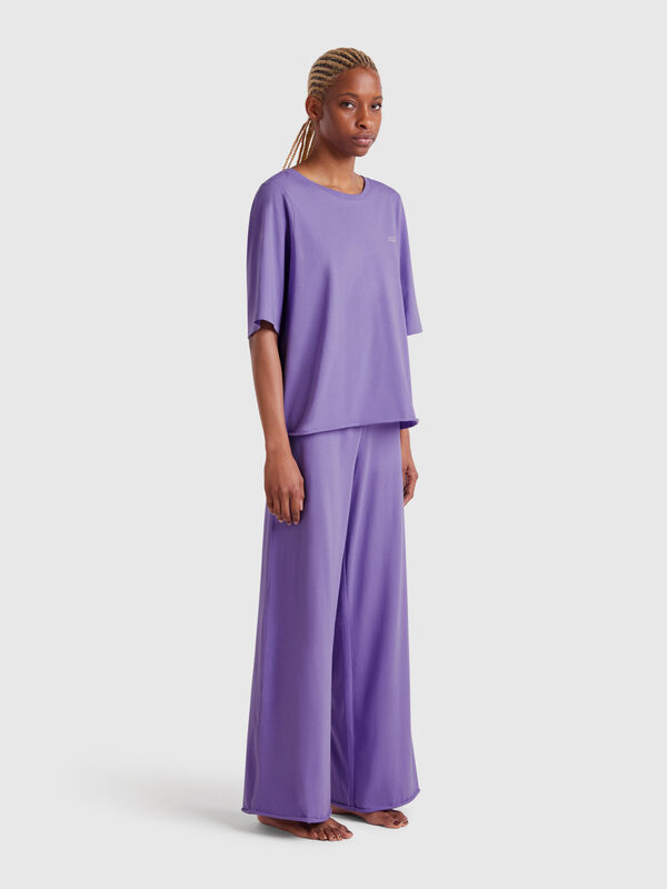 Loose-fitting pyjamas in pure cotton Women