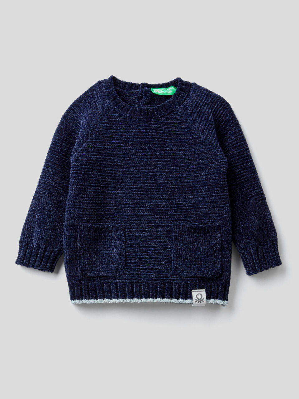 Sweater in chenille with pockets image number 1