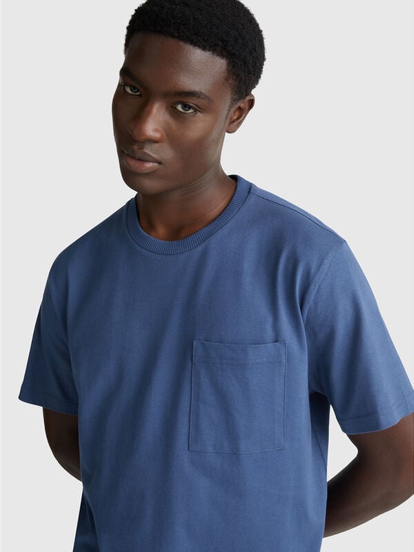 Cotton t-shirt with pocket Men