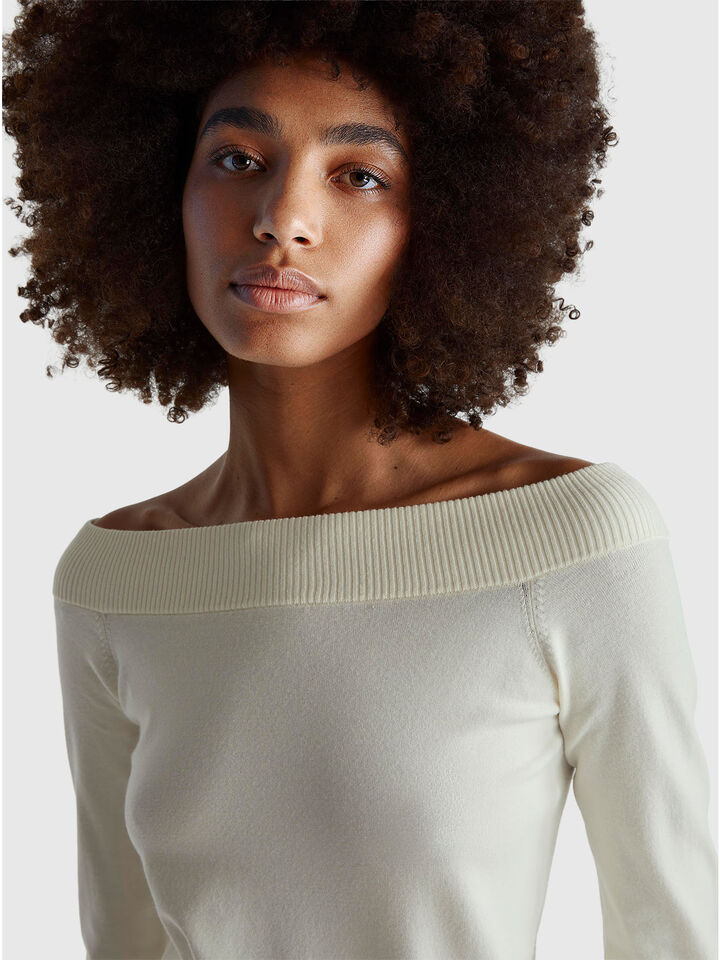 BOAT-NECK SWEAT.L/S Women