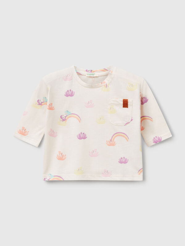 T-shirt with rainbow print New Born (0-18 months)