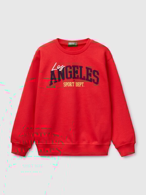 100% cotton sweatshirt with print Junior Boy