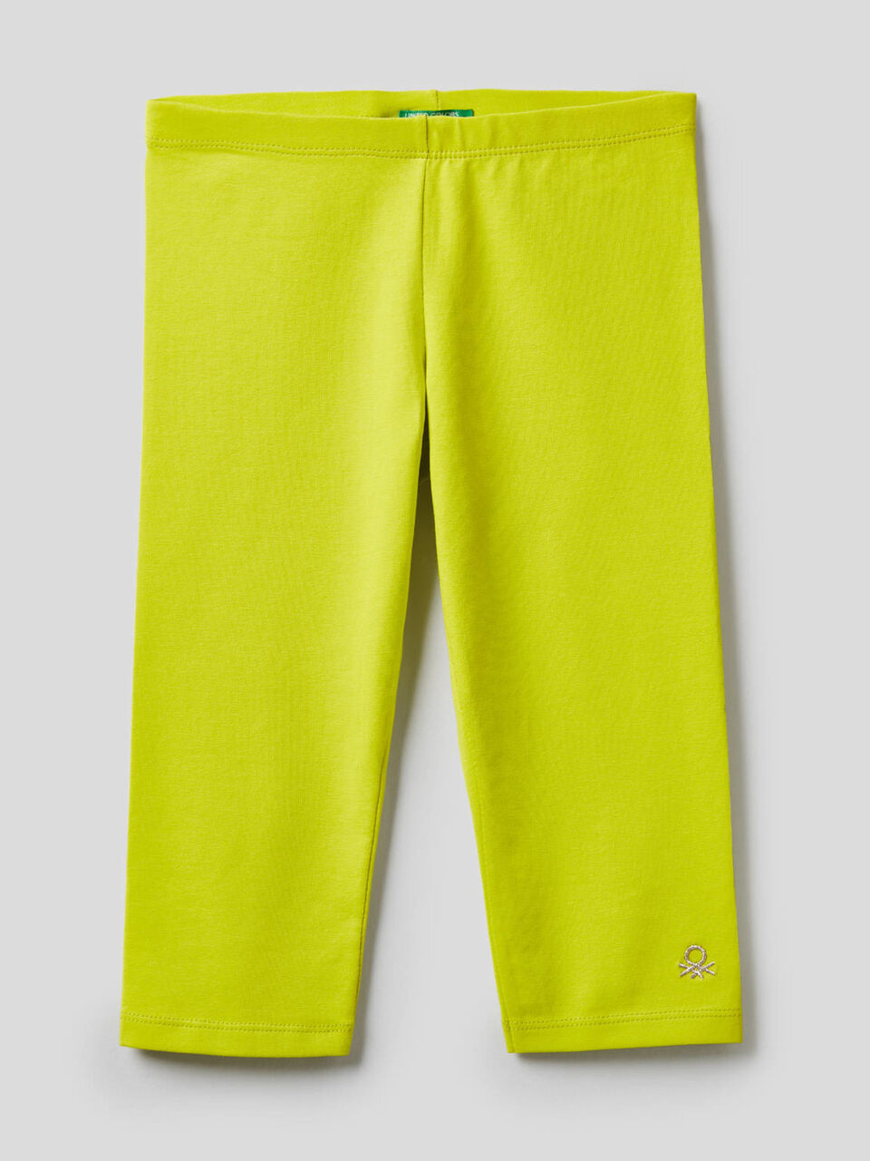 3/4 leggings in stretch cotton image number 1