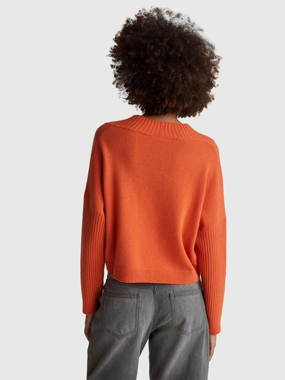 V NECK SWEATER L/S Women image number null