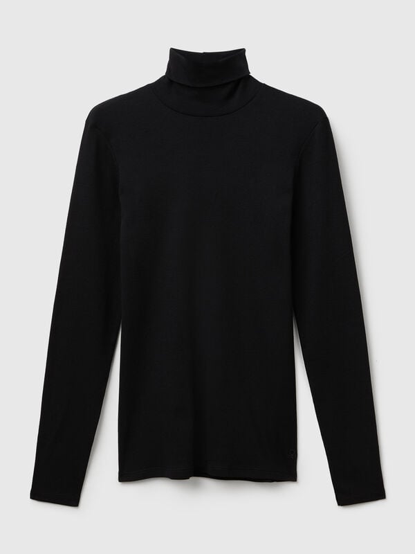 Long sleeve t-shirt with high neck Long sleeve t-shirt with high neck Women