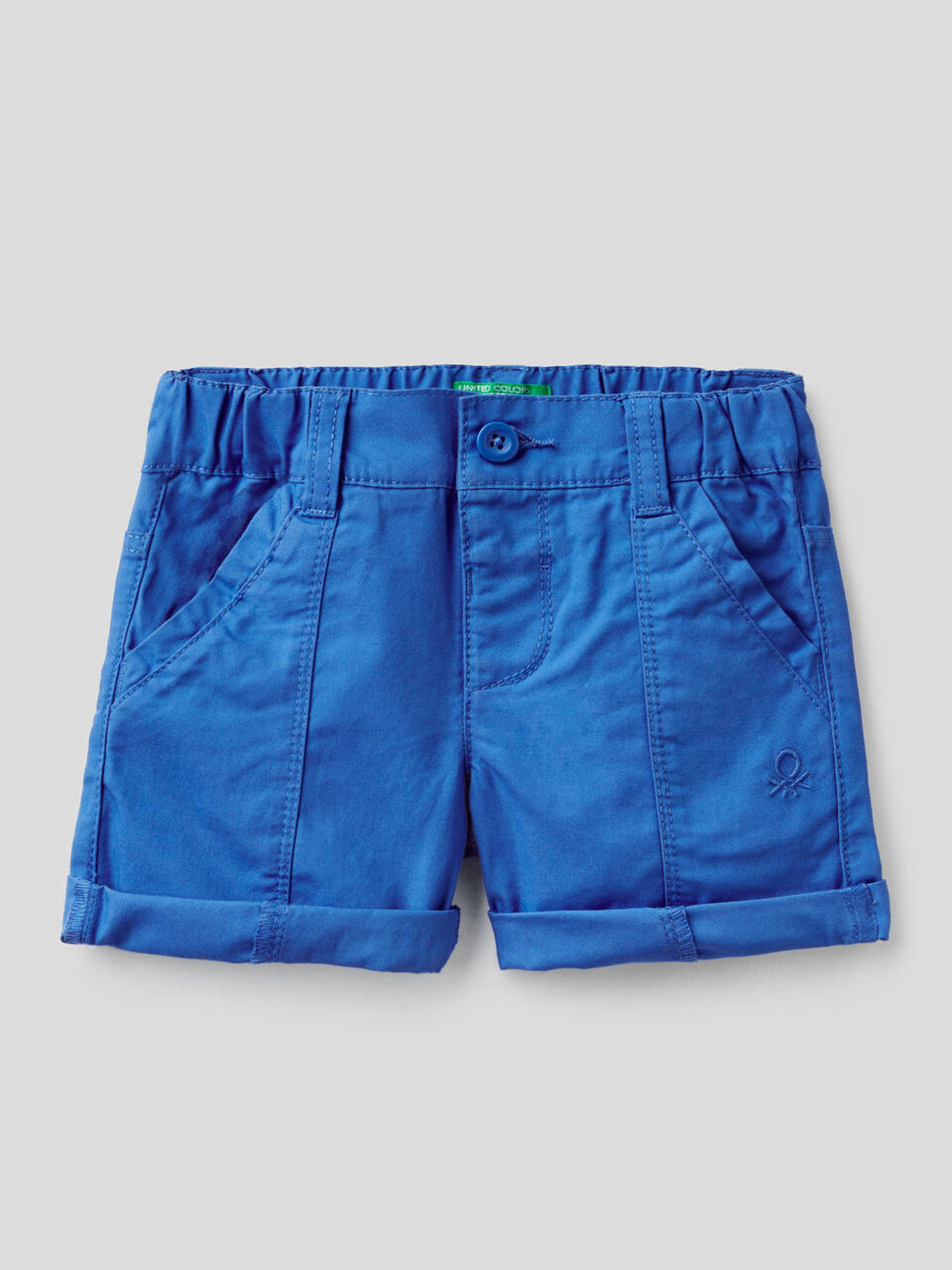 Bermudas in pure cotton canvas image number 1