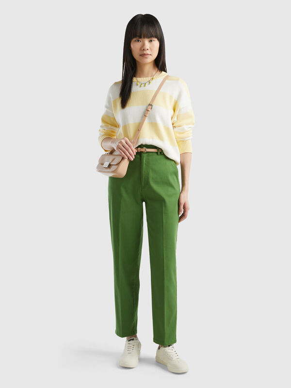 Chino trousers in cotton and Modal® Women