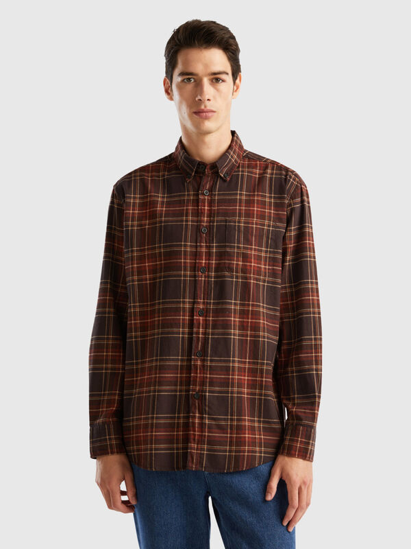 Check flannel shirt