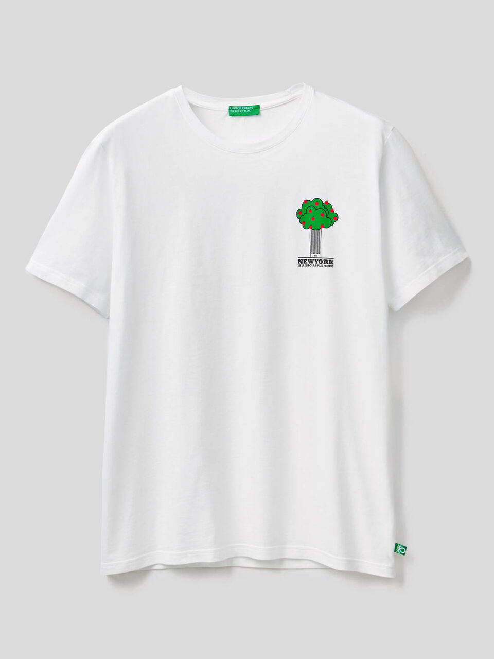 T-shirt with print in 100% organic cotton image number 1