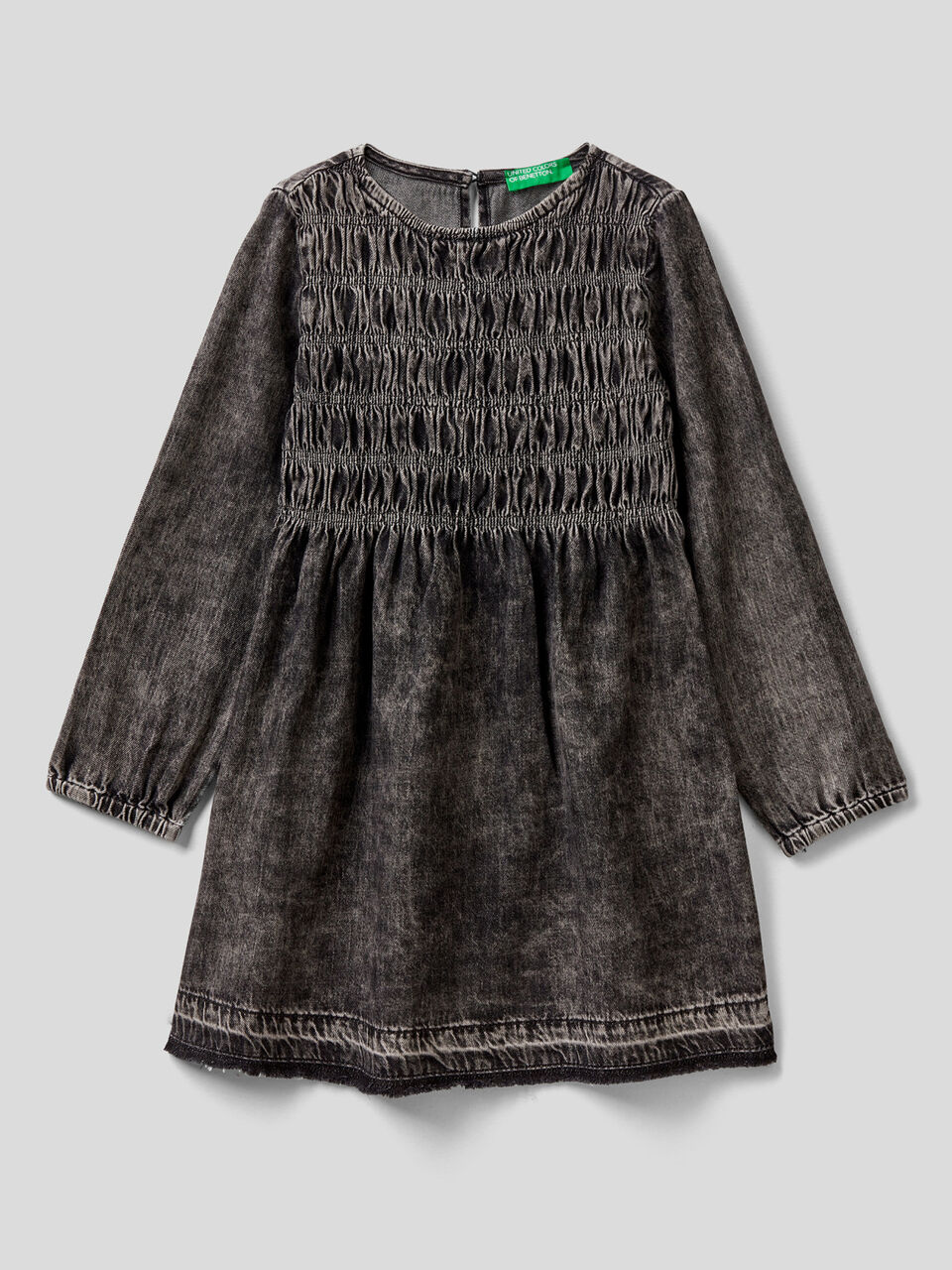 Long sleeve denim dress image number 1