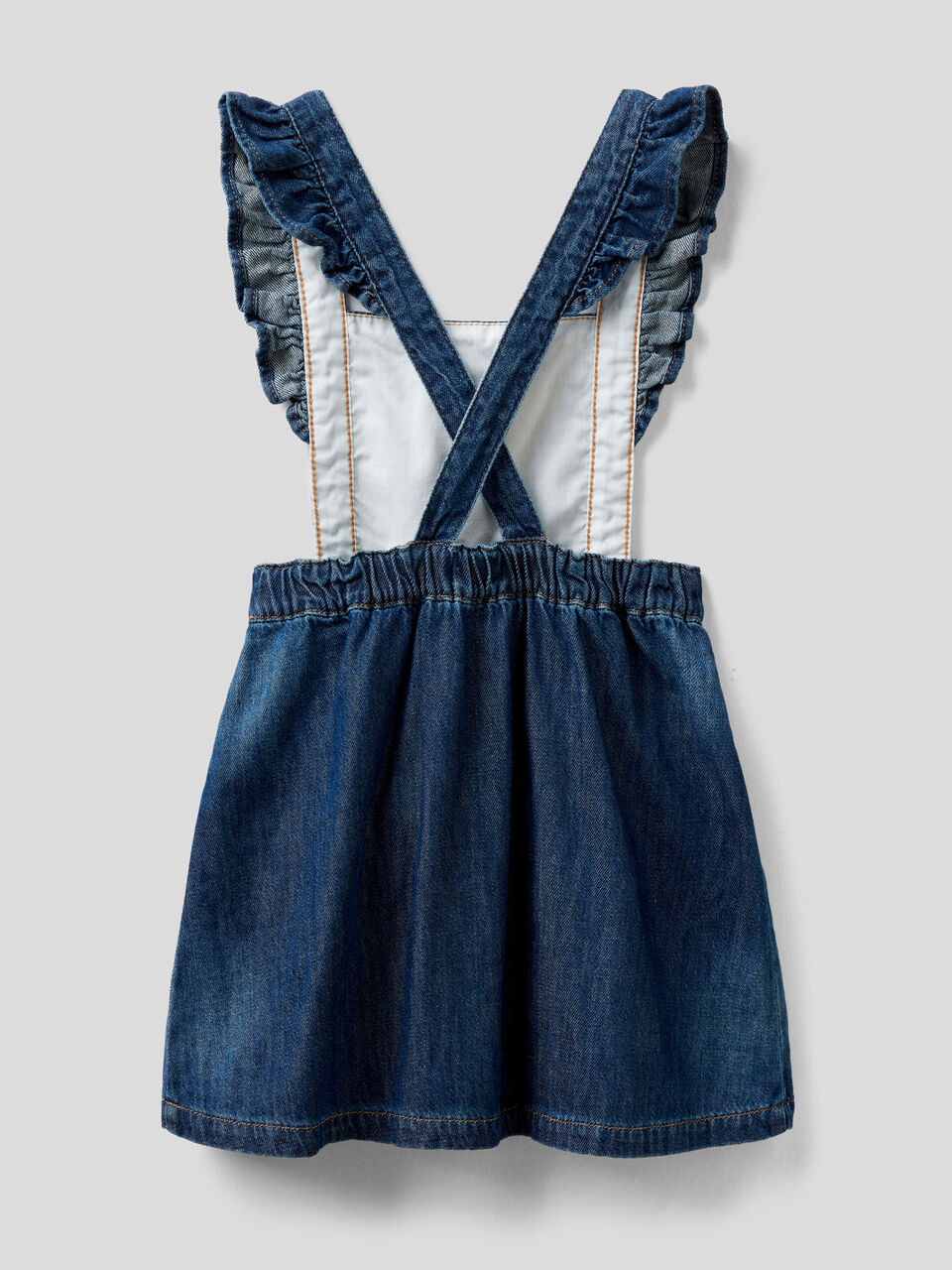 Dungaree skirt with rouches image number 2