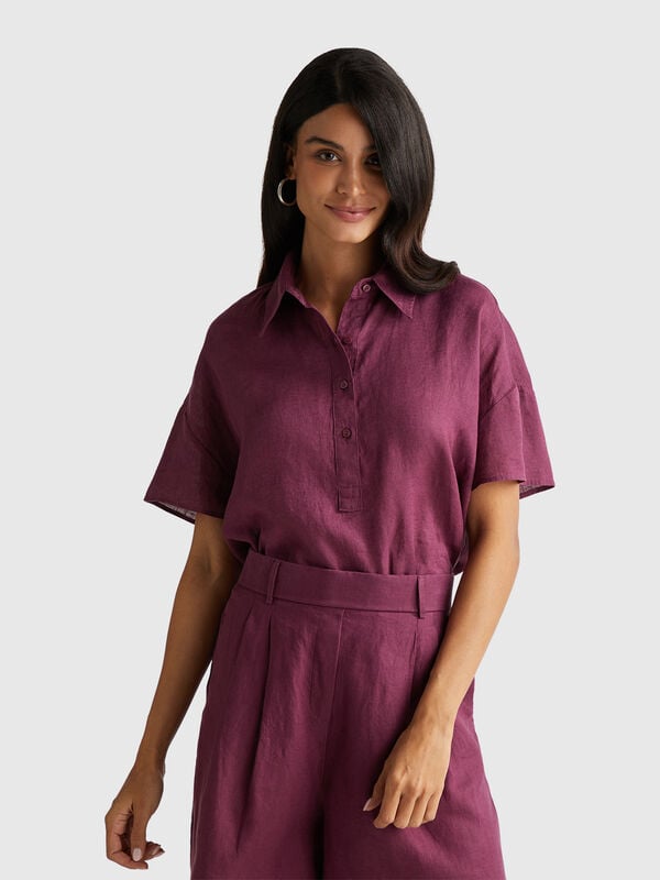 Blouse in pure linen Blouse in pure linen Women