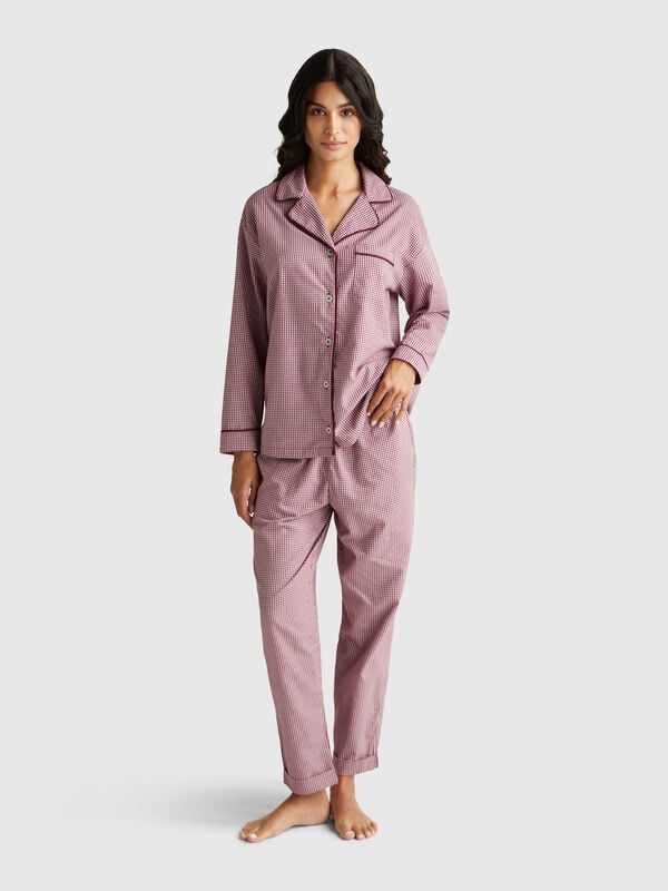 Check trousers Women