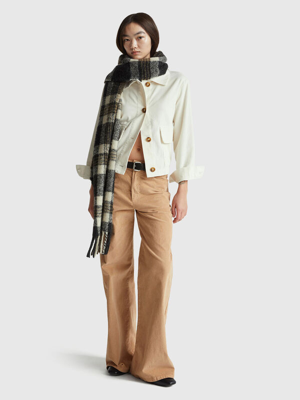 Wide fit velvet trousers Women