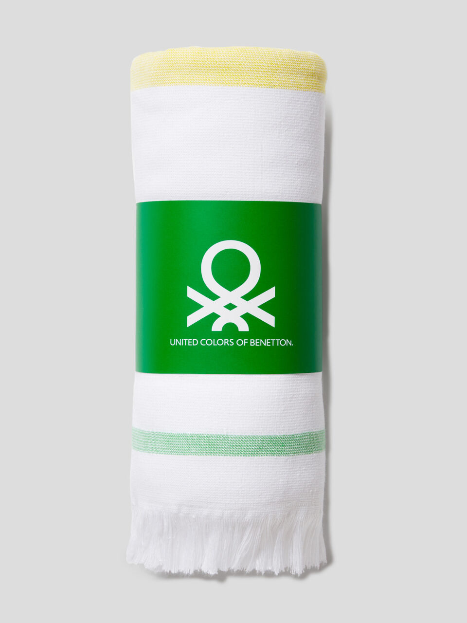 Striped beach towel in 100% cotton image number 1