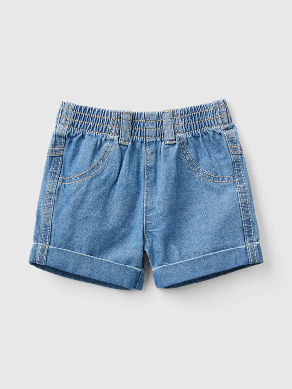 Light denim shorts New Born (0-18 months)