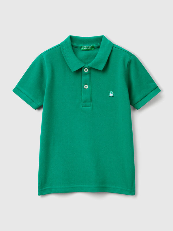 Short sleeve polo in pure cotton Junior Boy