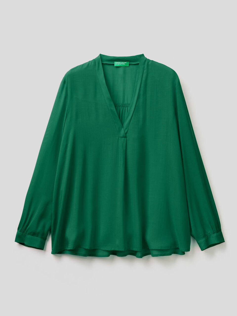Lightweight viscose blend blouse image number 1