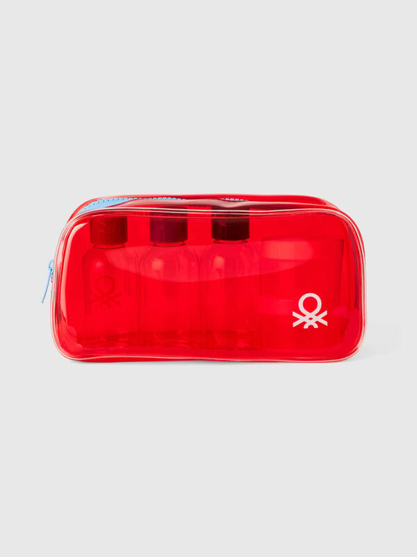 Red beauty travel case