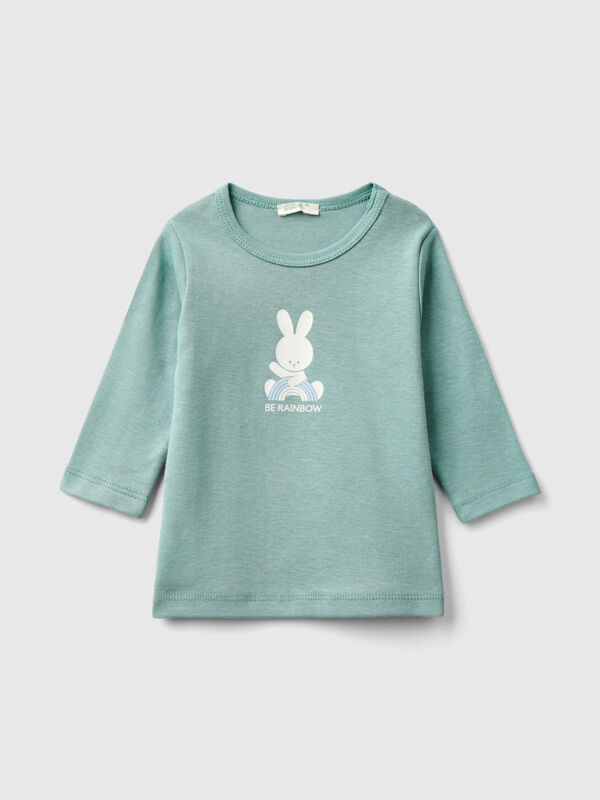 Long sleeve 100% organic cotton t-shirt