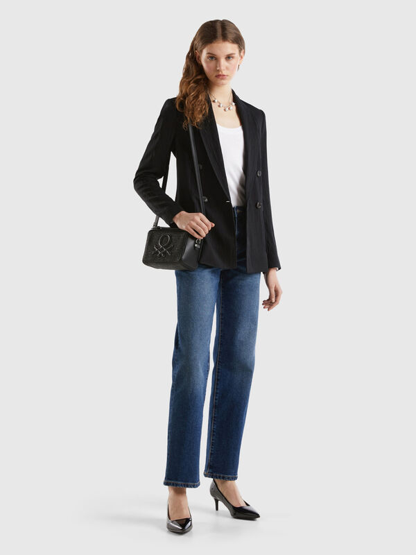 Double-breasted blazer in sustainable viscose blend Women