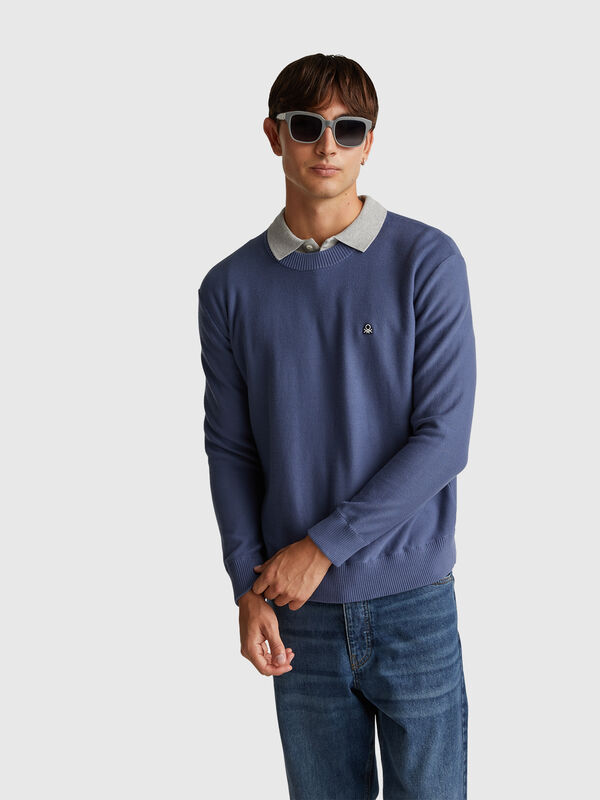 Sweater in pure cotton Men