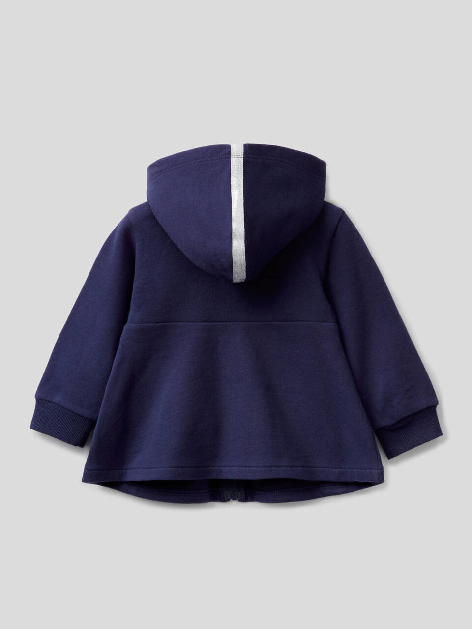 Flared sweatshirt with lurex details image number 2