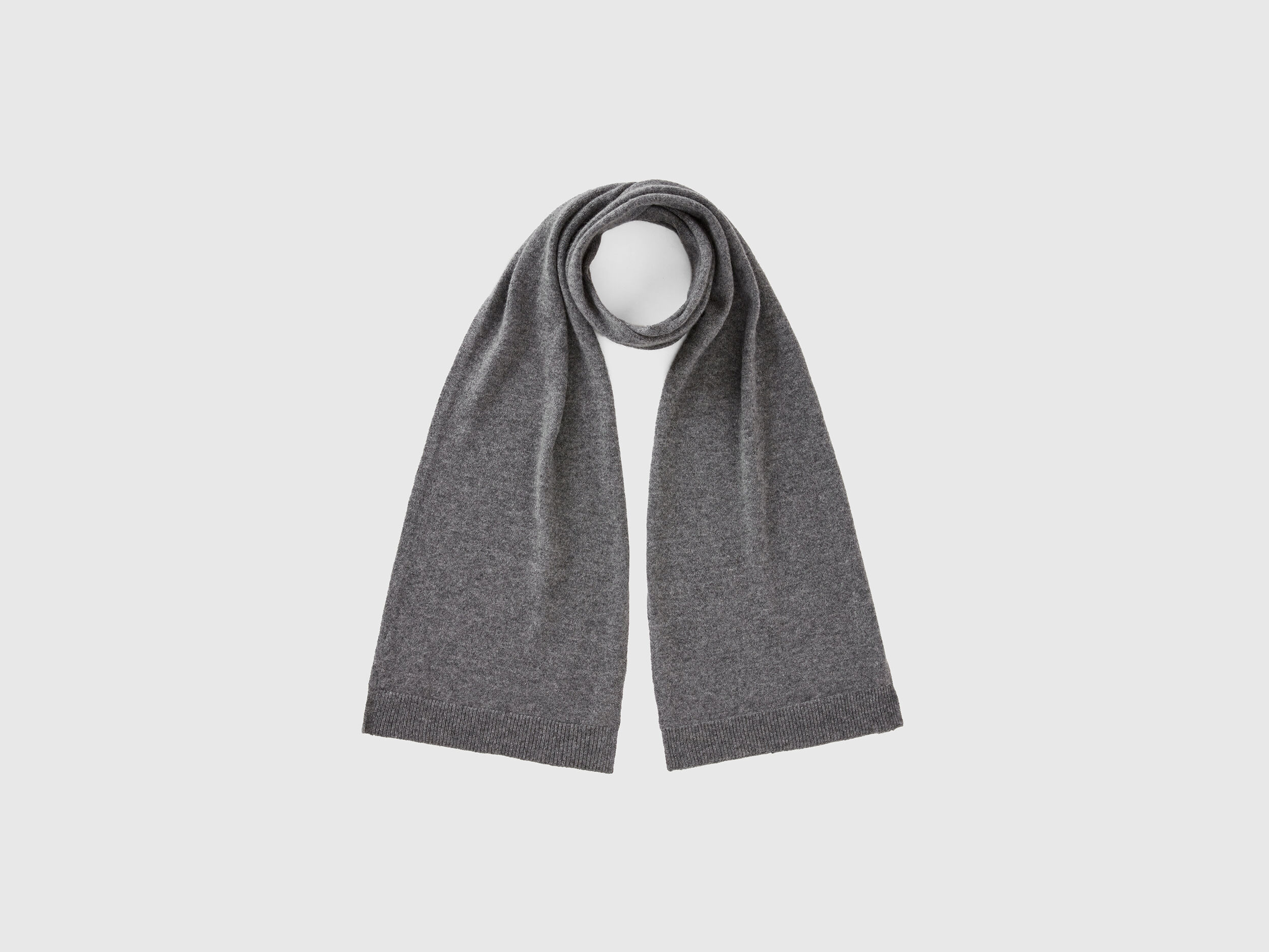 Dark grey top cashmere scarf