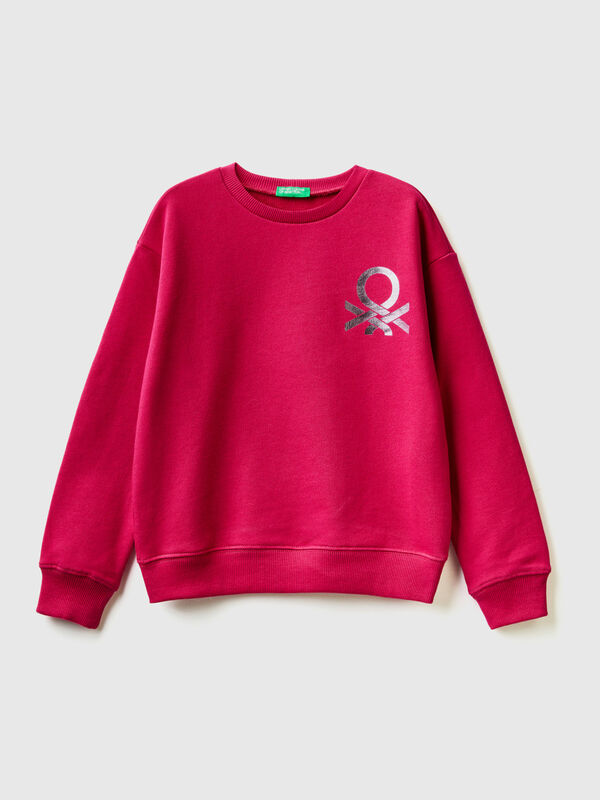 100% cotton sweatshirt with logo