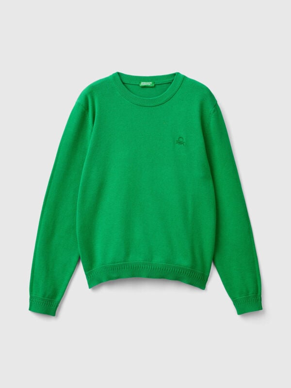 100% cotton crew neck sweater Junior Boy