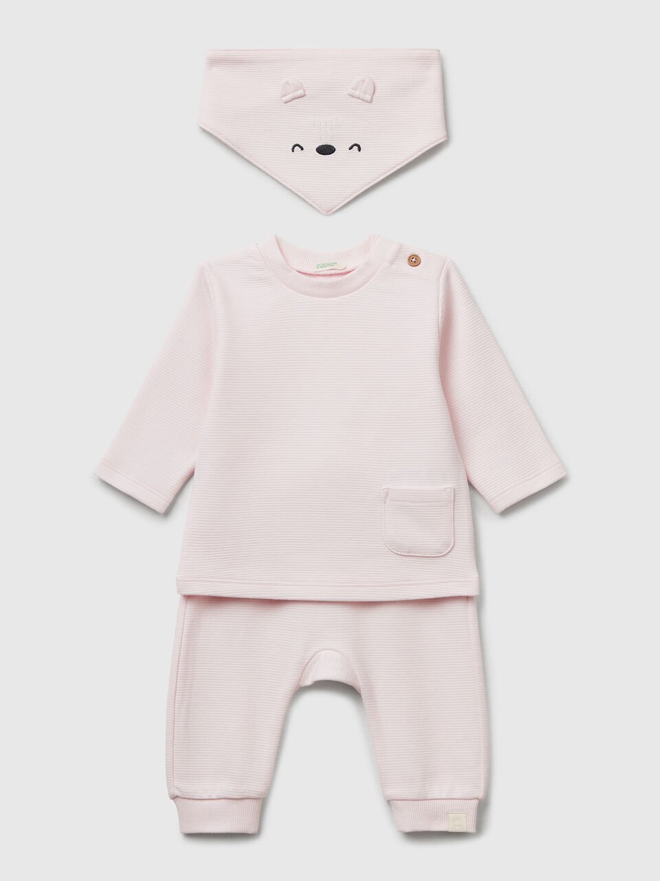 T-SHIRT+TROUS+NAP-KI New Born (0-18 months) image number 1