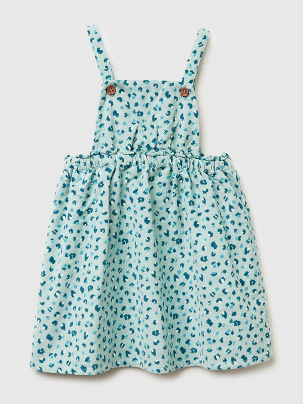 Patterned corduroy skirt overalls Junior Girl