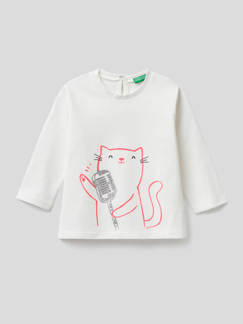 Long sleeve t-shirt in pure organic cotton image number 1