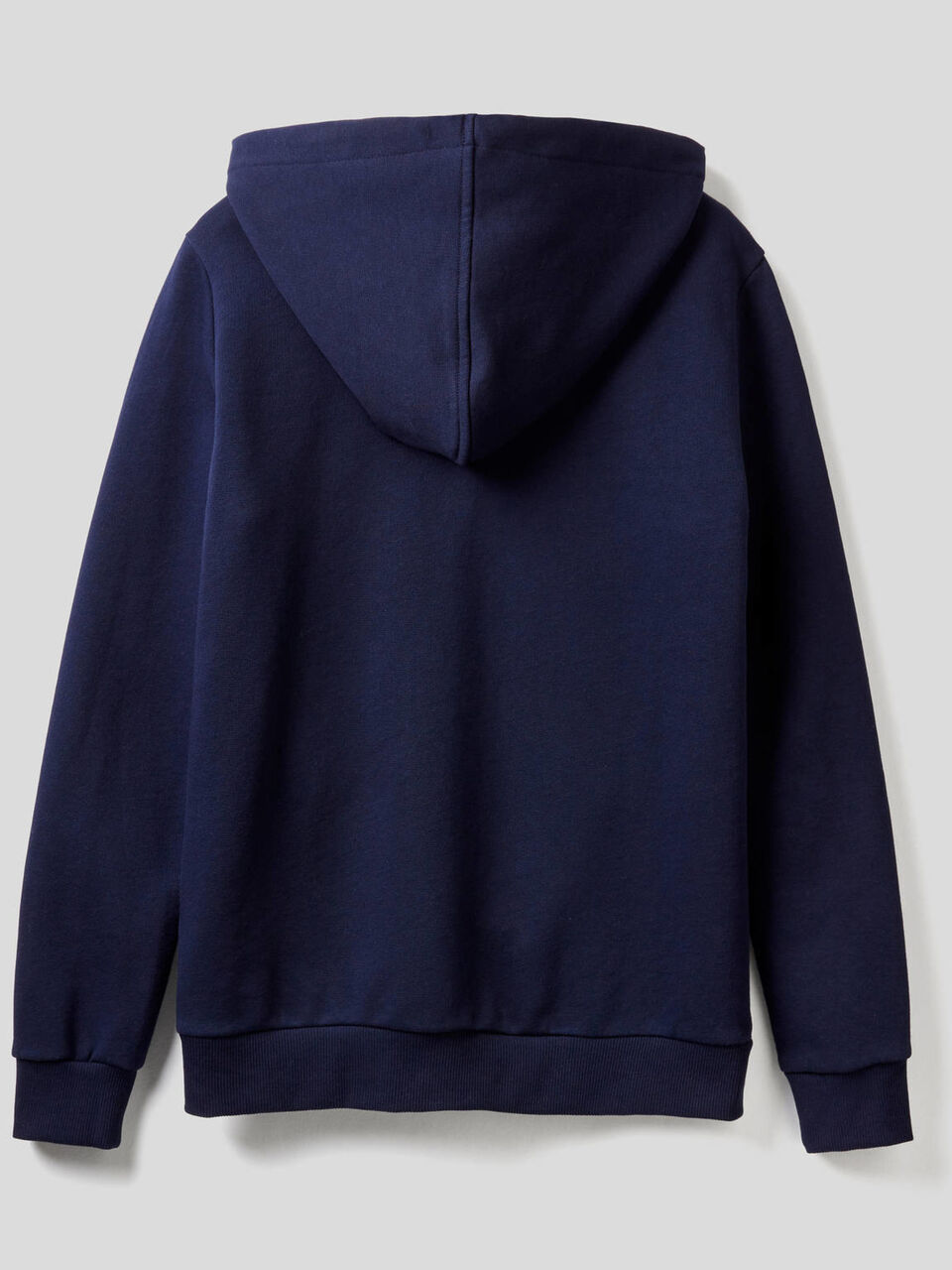 Zip-up hoodie in 100% cotton image number null