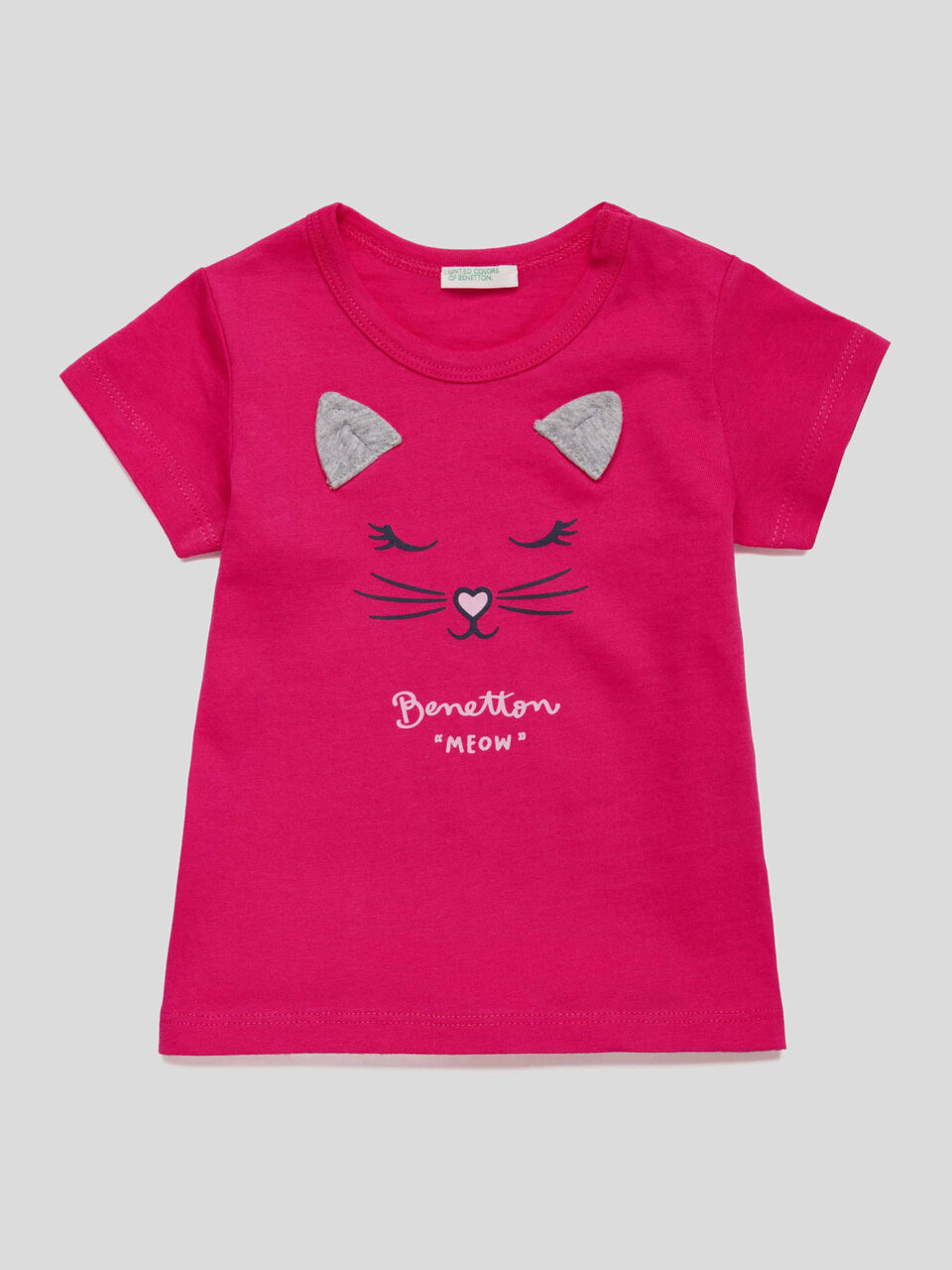 T-shirt with print and ears image number 1