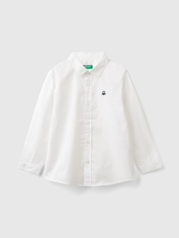 White shirt in pure cotton Junior Boy