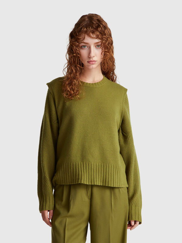 Vest in wool and viscose blend Women