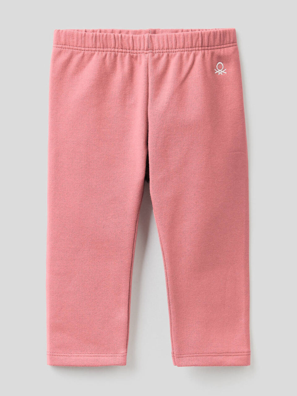 Solid colored sweat leggings image number 1