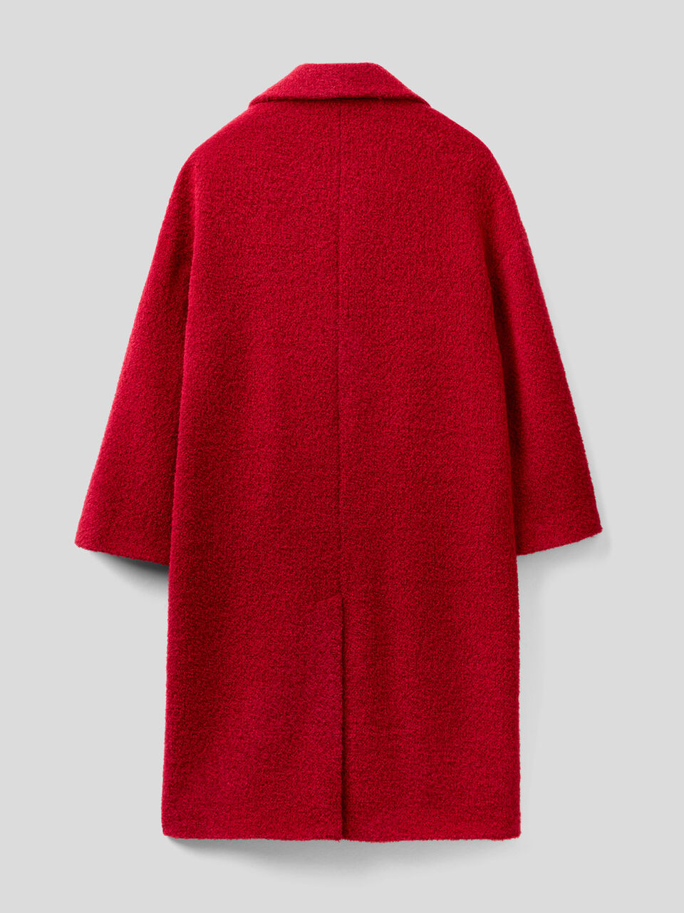 Long bouclé look coat image number 2