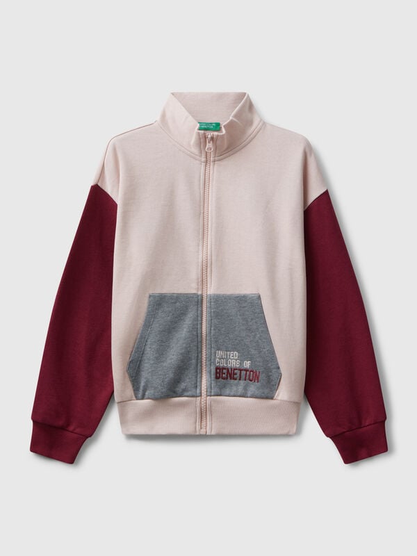 Zip-up sweatshirt with print Junior Girl