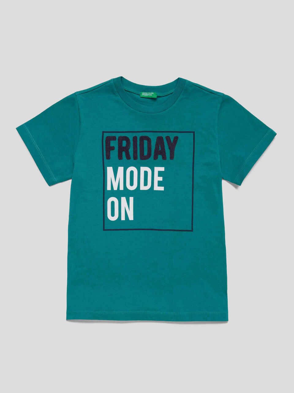 T-shirt with print and embroidery image number 1