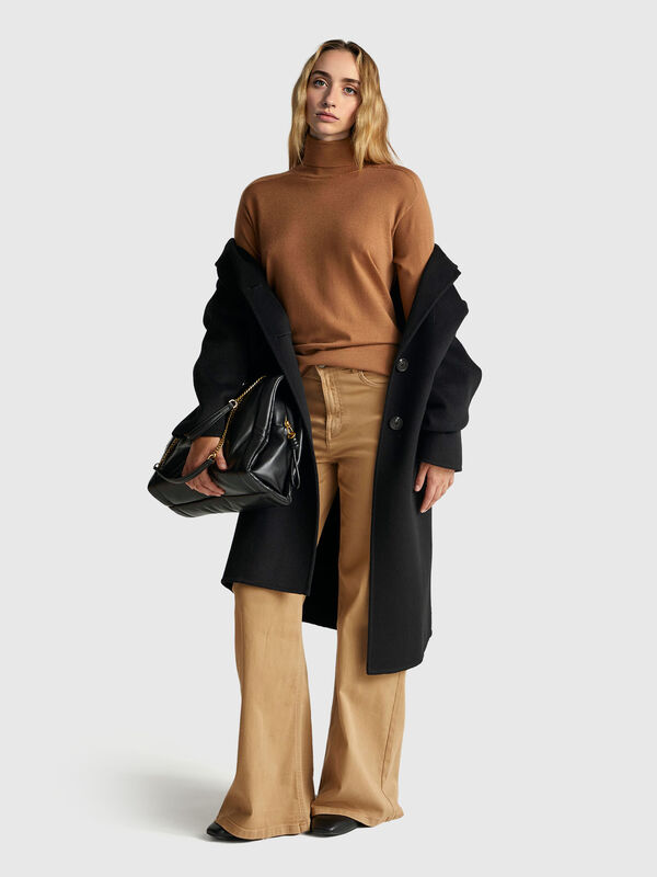 Turtleneck in pure Merino wool Women