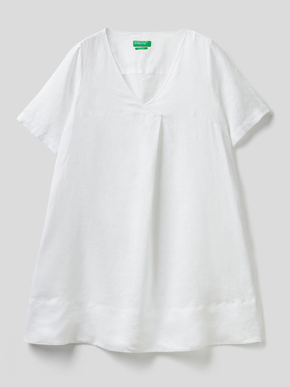 Short dress in pure linen image number 1