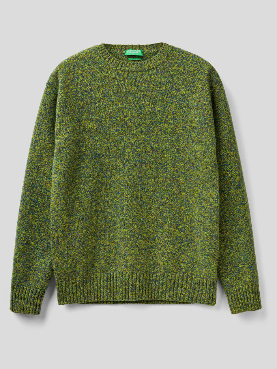 Crew neck sweater in pure Shetland wool image number 1