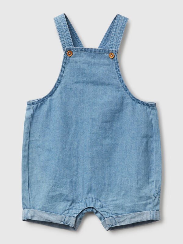 Dungarees in chambray New Born (0-18 months)
