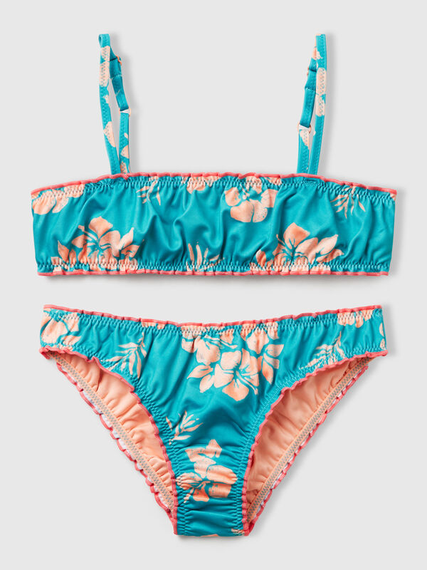 Bikini with floral print Junior Girl